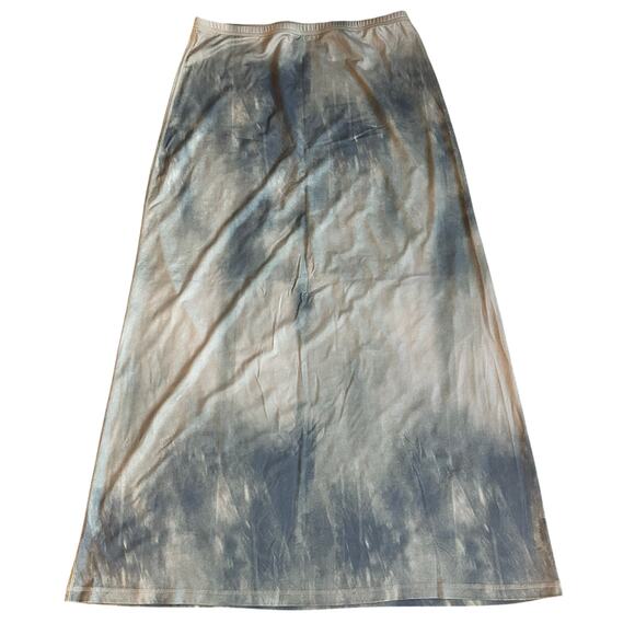 H&M Dresses & Skirts - H&M Gray/Blue Tie Dye Stretch Maxi Pencil Skirt- M
